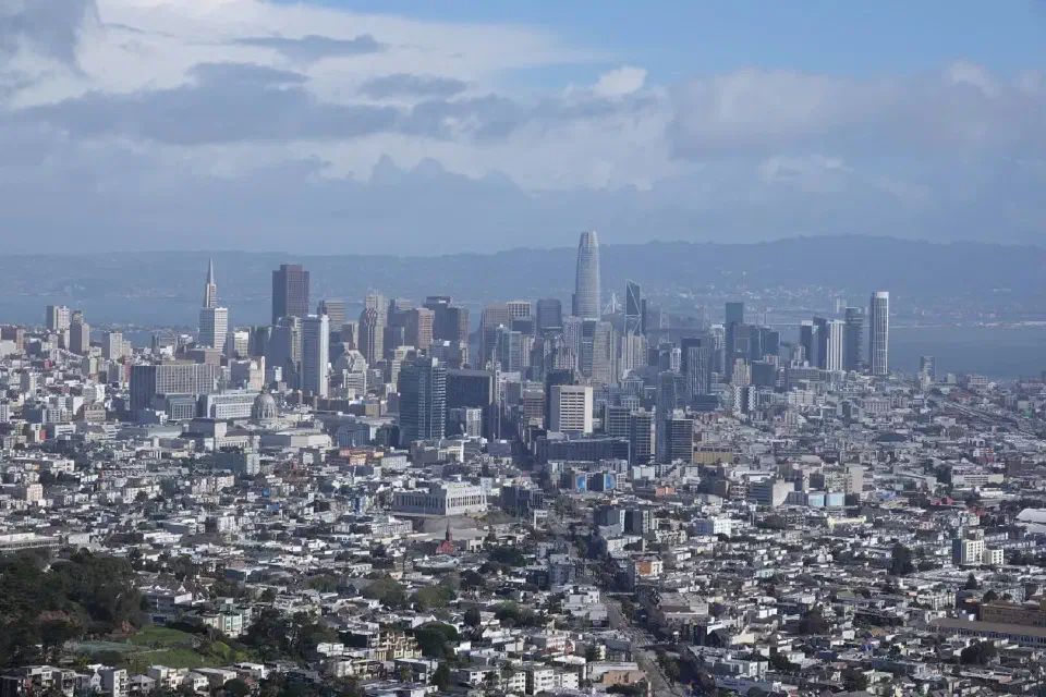 Blick von Twin Peaks auf San Francisco.