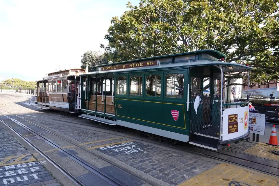 Die bekannten Cable Cars in San Francisco.