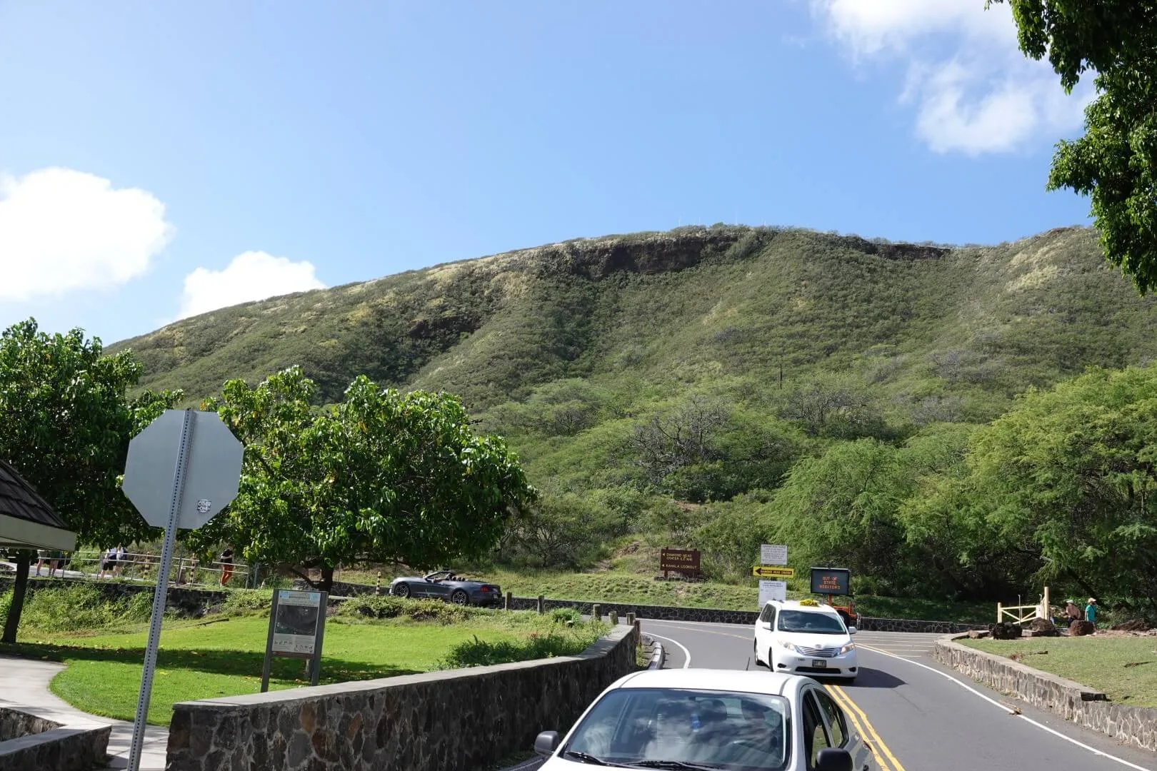 Der Kraterrand des erloschenen Vulkans.