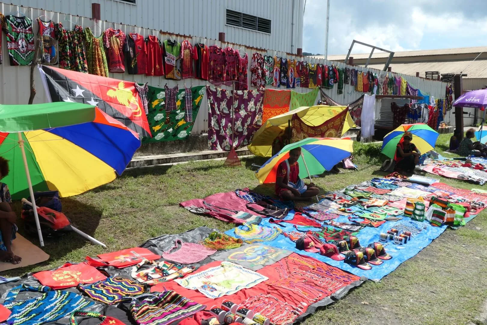 Extra für uns wurden zahlreiche Stände aufgebaut."