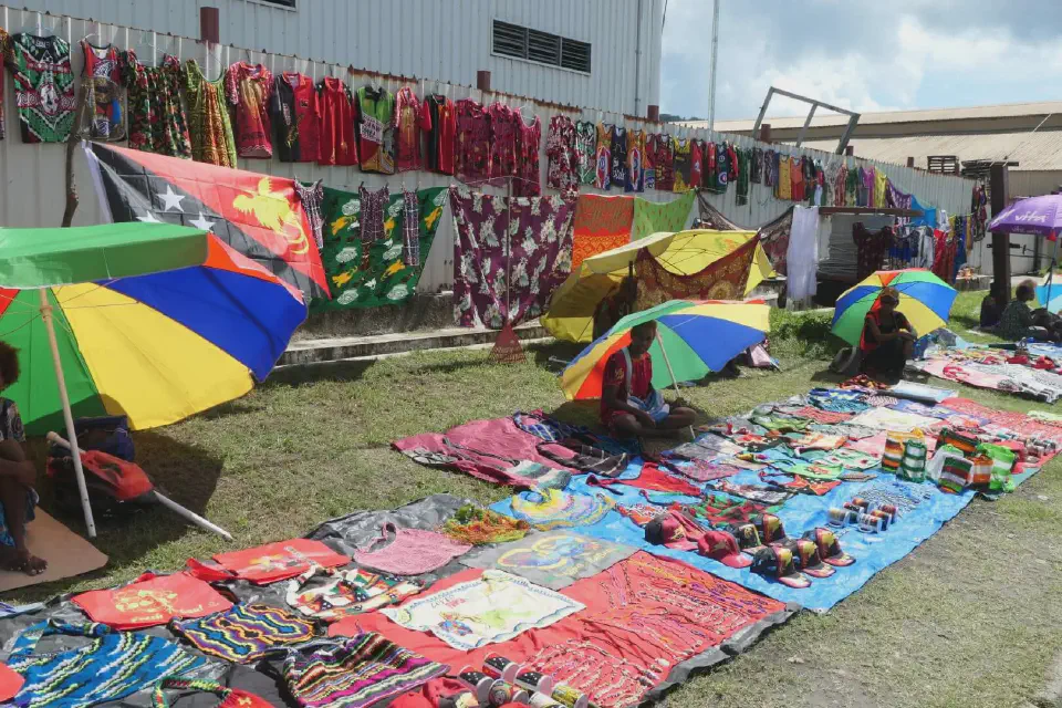 Extra für uns wurden zahlreiche Stände aufgebaut."