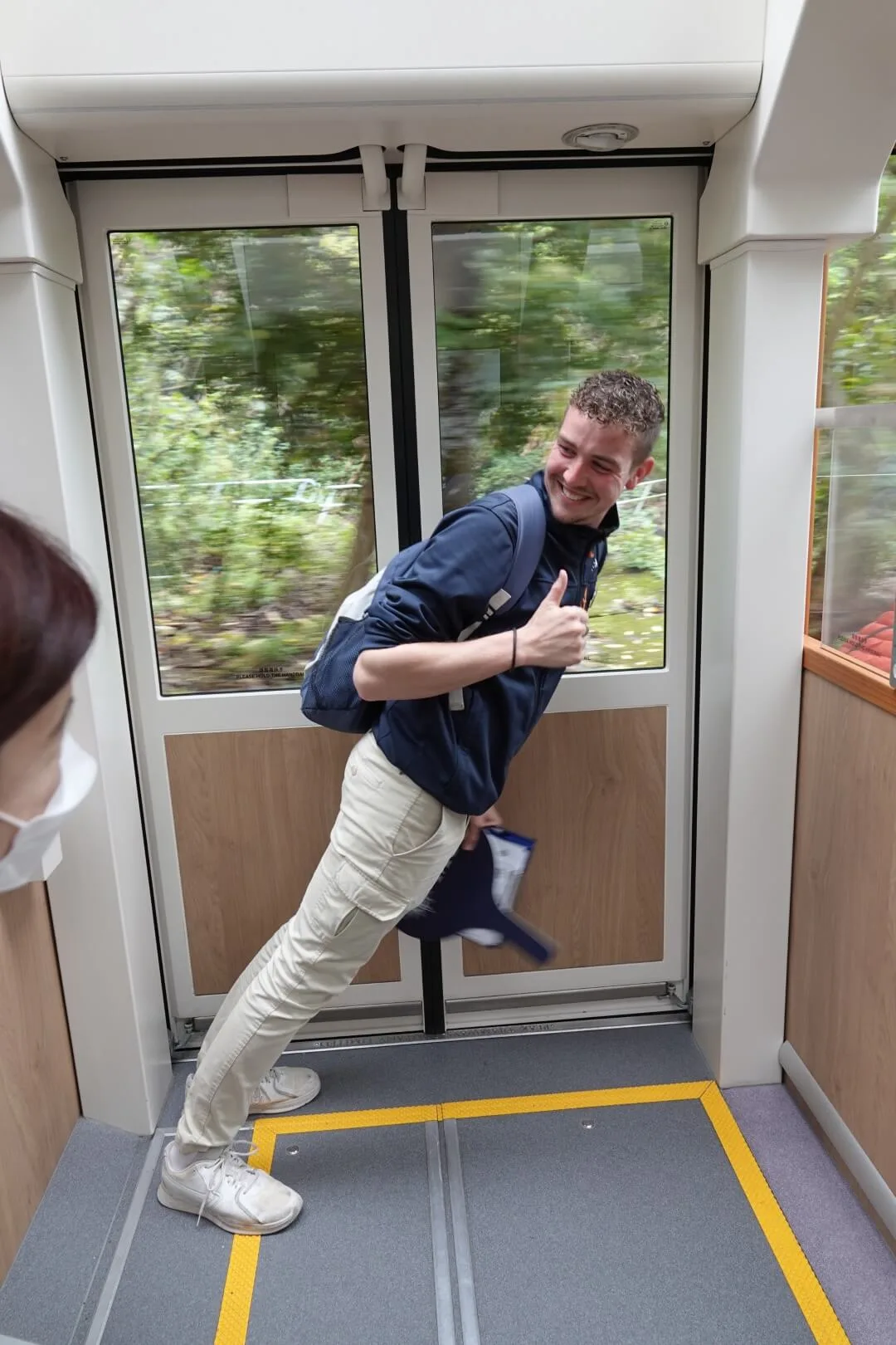 Die 27 Grad Steigung in der Bahn.