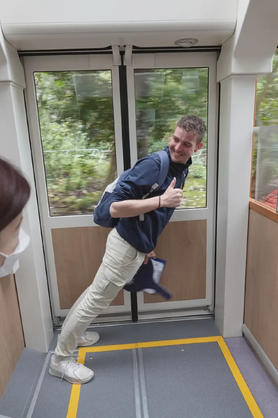 Die 27 Grad Steigung in der Bahn.