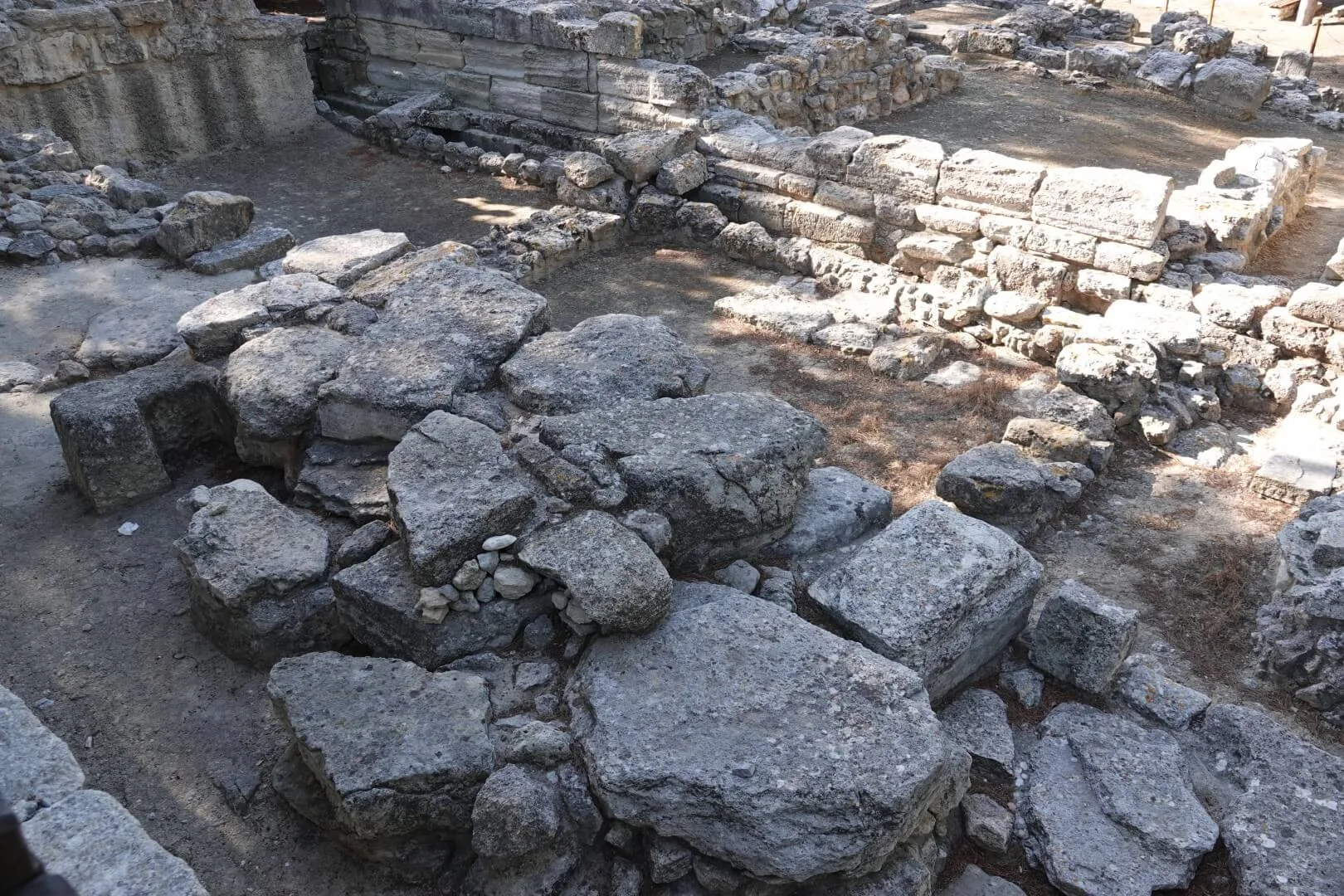 Viel ist vom ehemaligen Palast von Knossos nicht mehr übrig.